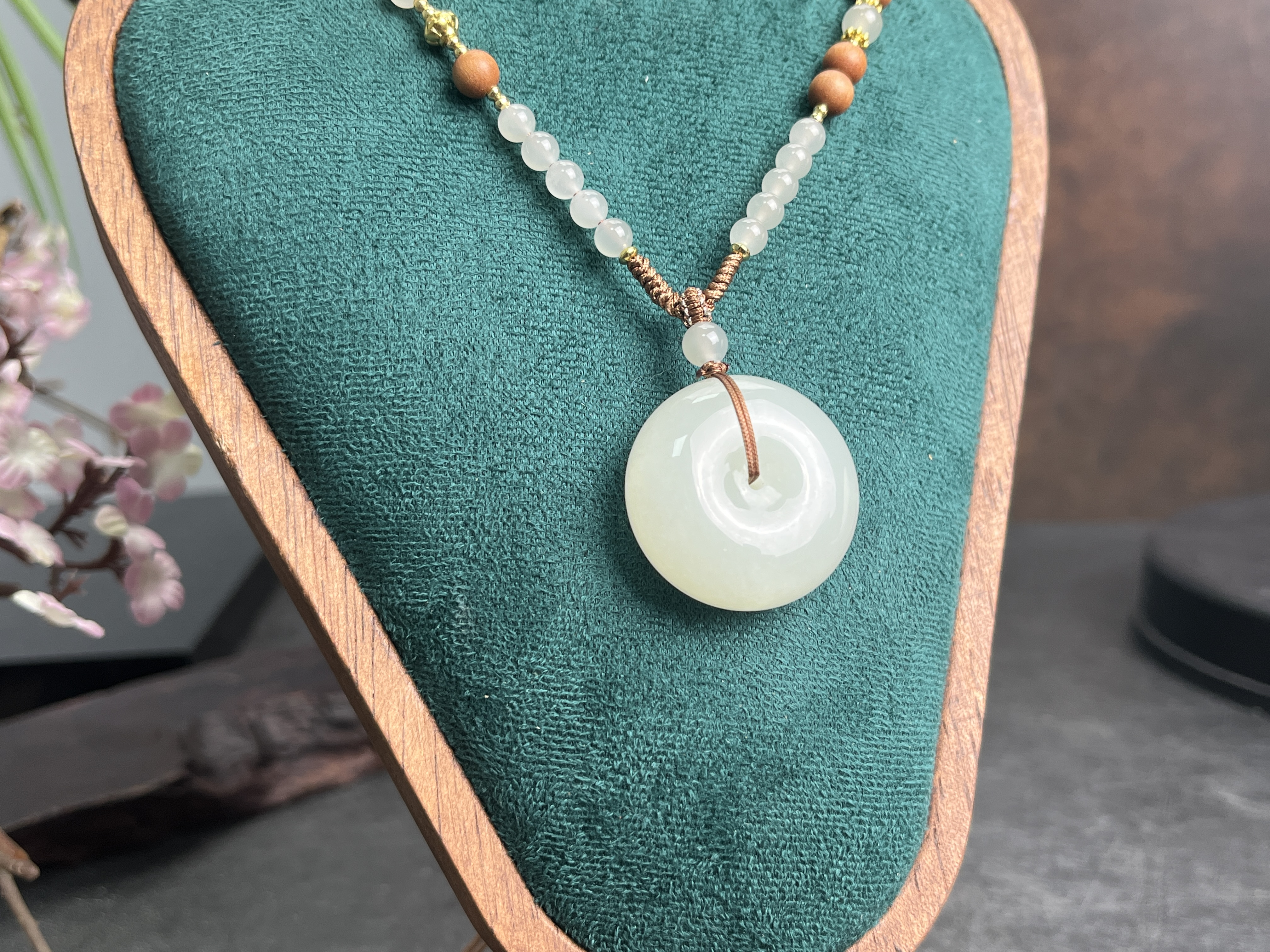 新疆和田玉老熟油糕胖平安扣 吊坠多样性发一件