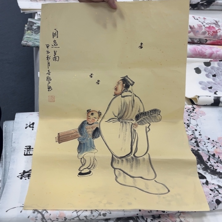 国画绘画手绘作品