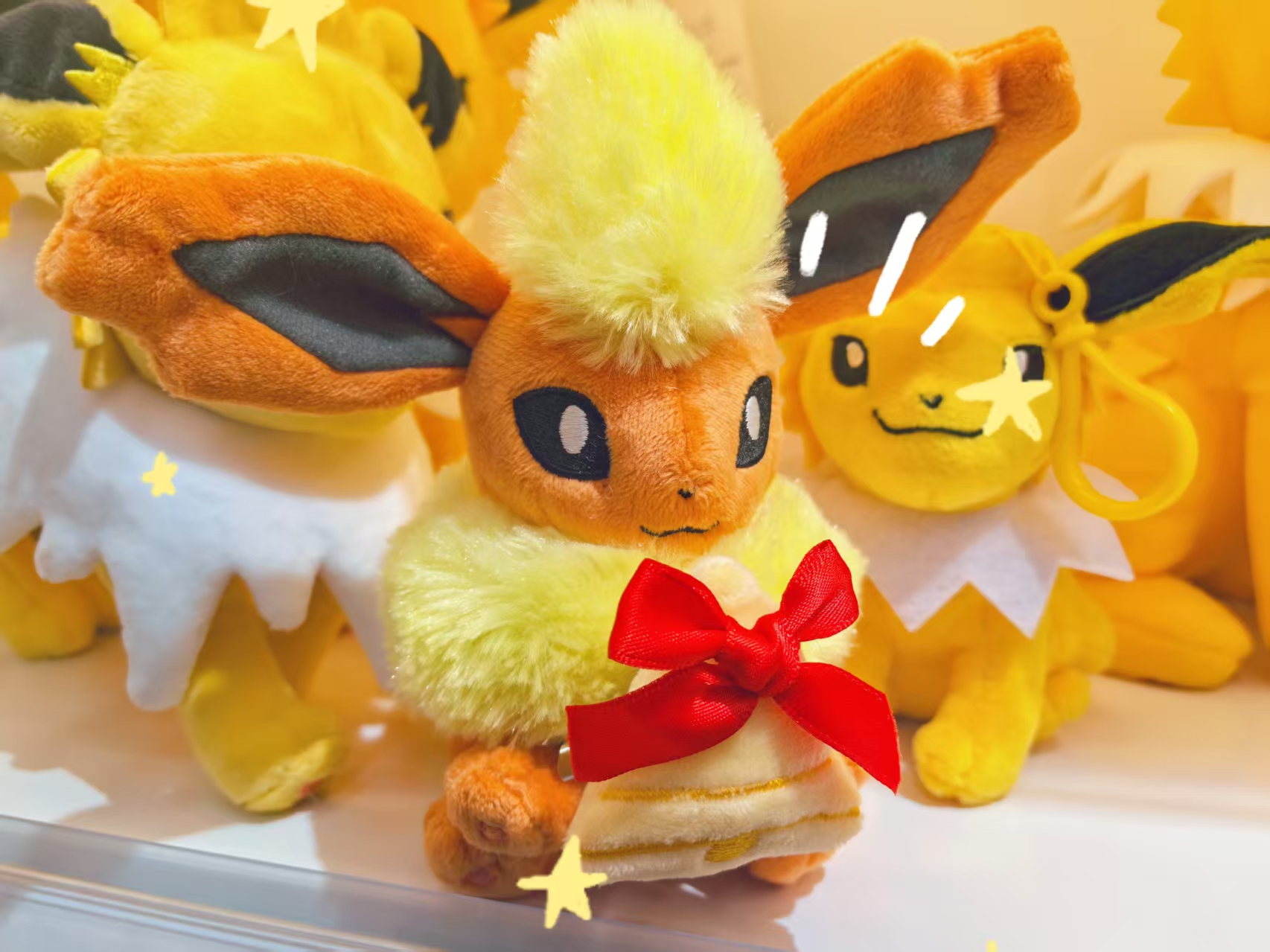 宝可梦圣诞节掌心伊布娃衣玩偶公仔毛绒玩具神奇宝贝配饰娃配件