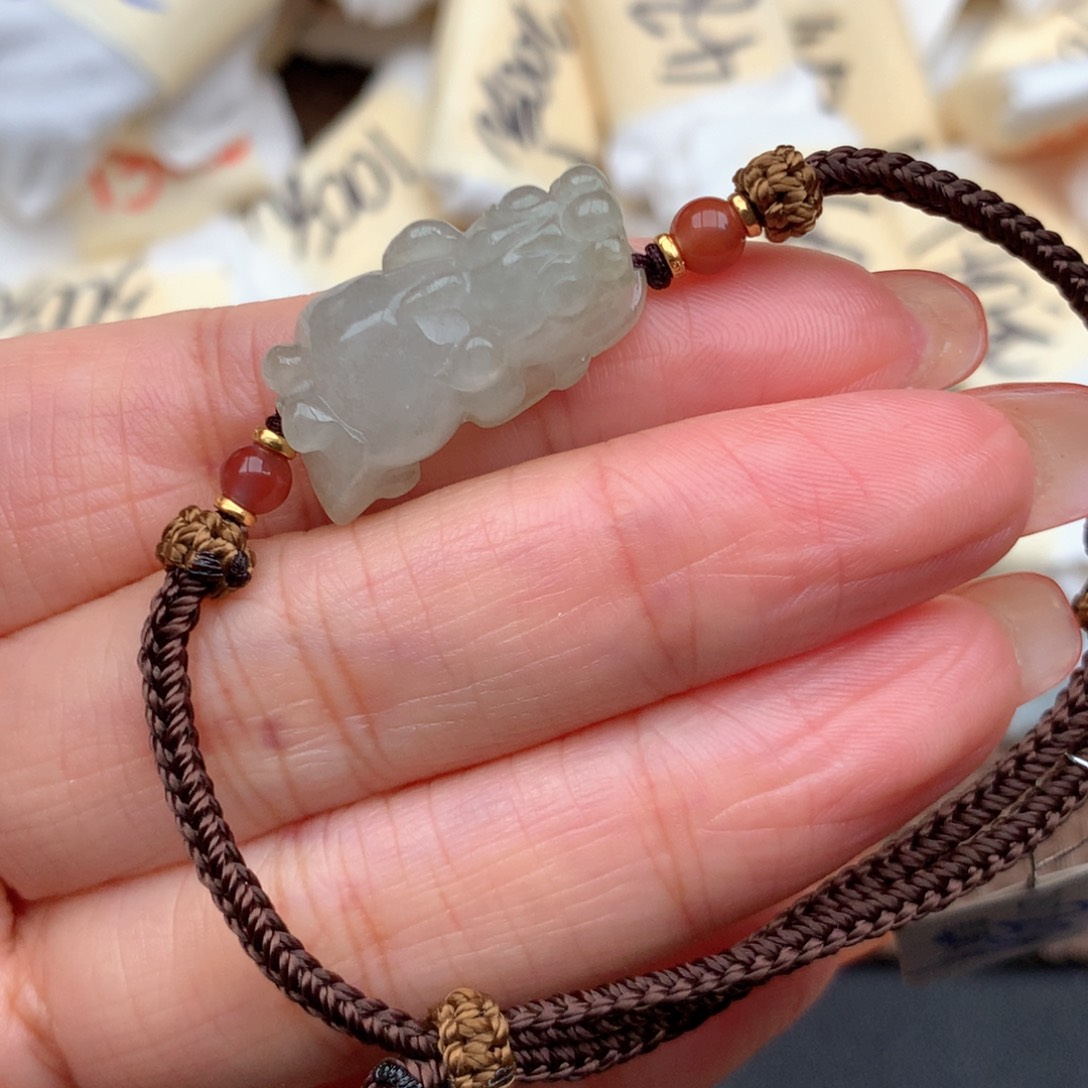 银S925镶嵌挂件翡翠