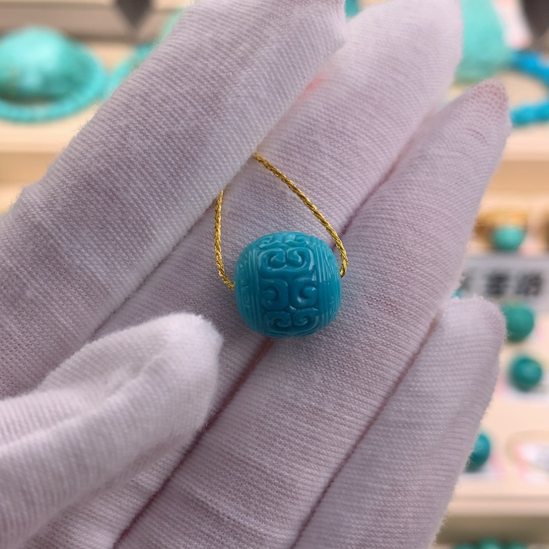 绿松石珠宝奇石未镶嵌那****棍