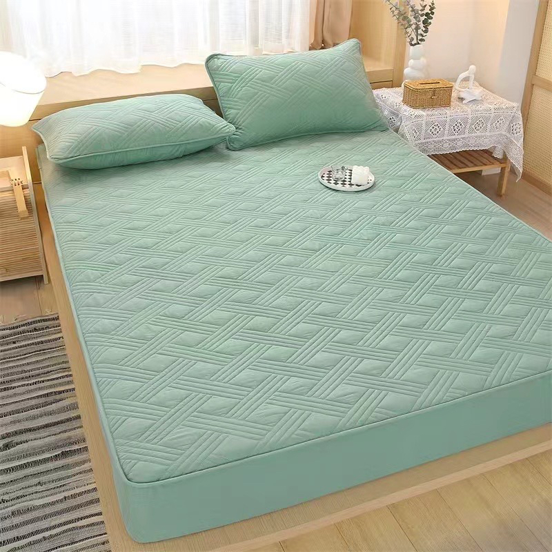 纯棉加厚床笠抗菌防尘罩