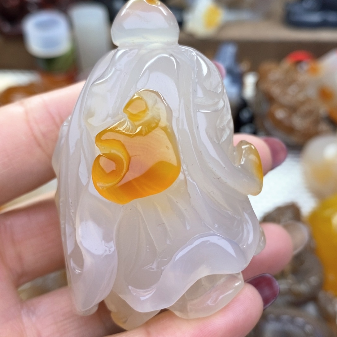 玛瑙/玉髓把件未镶嵌