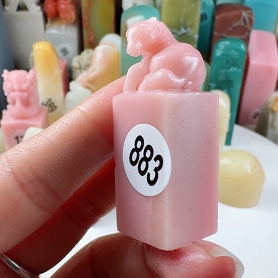 寿山石印石情***神印石章料……