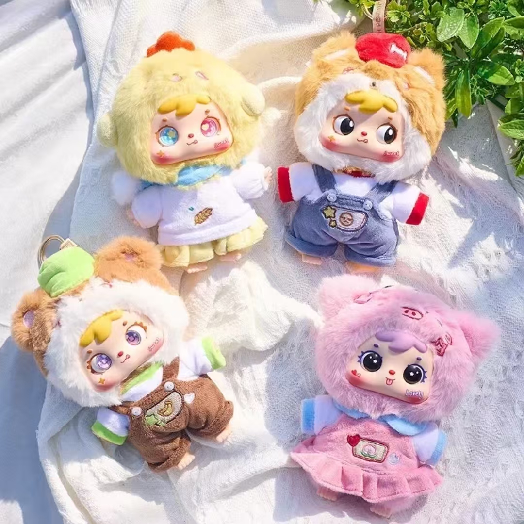 三小毛十二生肖挂件盲盒潮玩
