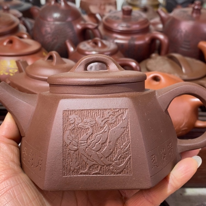 紫砂茶壶微瑕处理一把