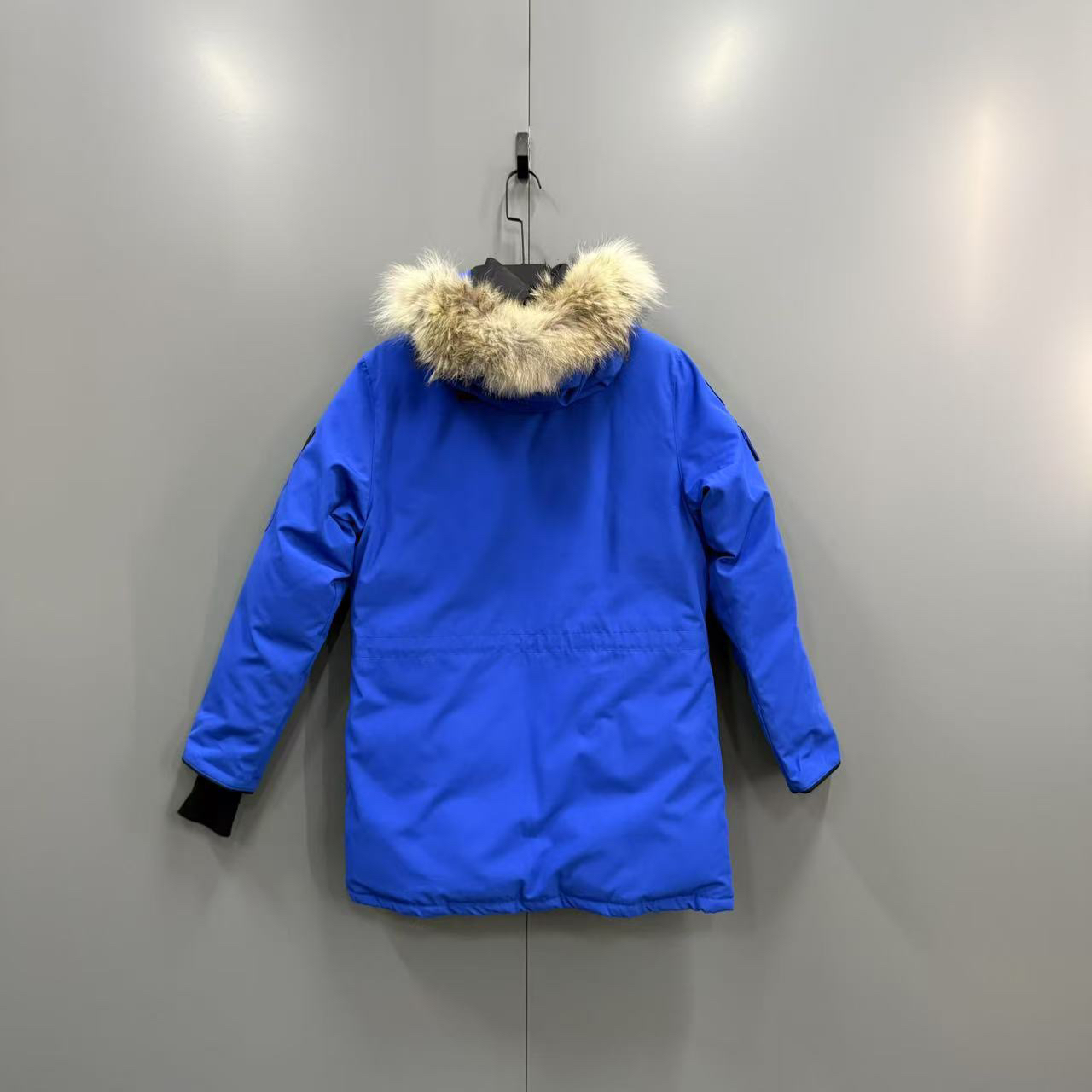 95新 加拿大鹅 （jp）蓝色徽标羽绒服 S码/