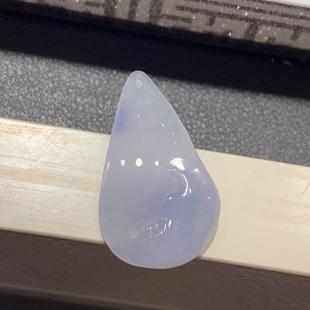 定制翡翠未镶嵌缅甸天然翡翠冰紫吊坠