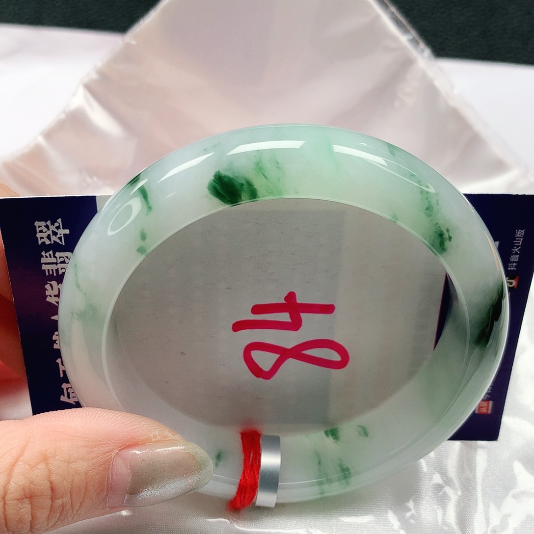 翡翠手镯未镶嵌58圈缅甸天然A货
