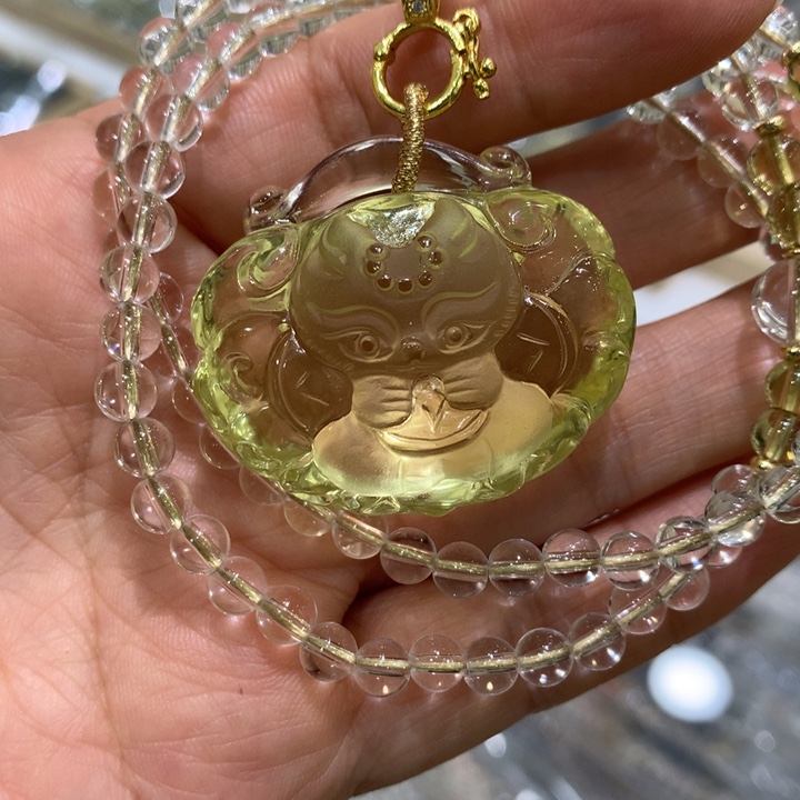 水晶颈饰未镶嵌天然