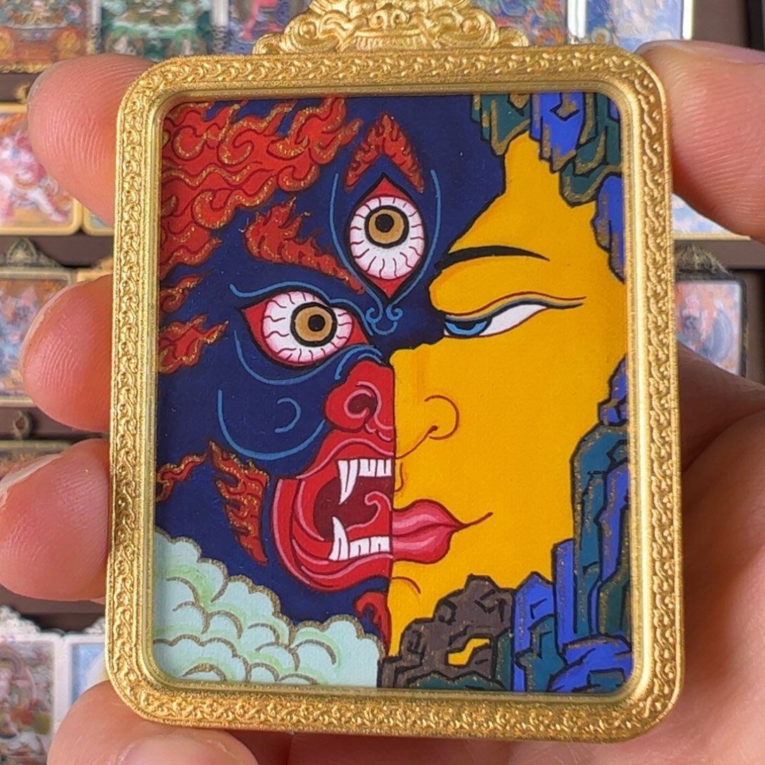 沙***瑰吊坠一念之间唐卡绘画