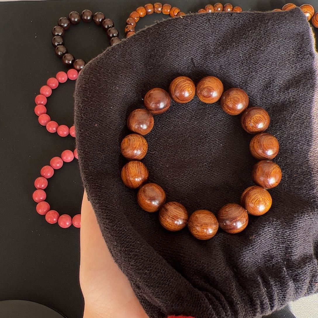 沙漠铁1.5满金手串佛珠