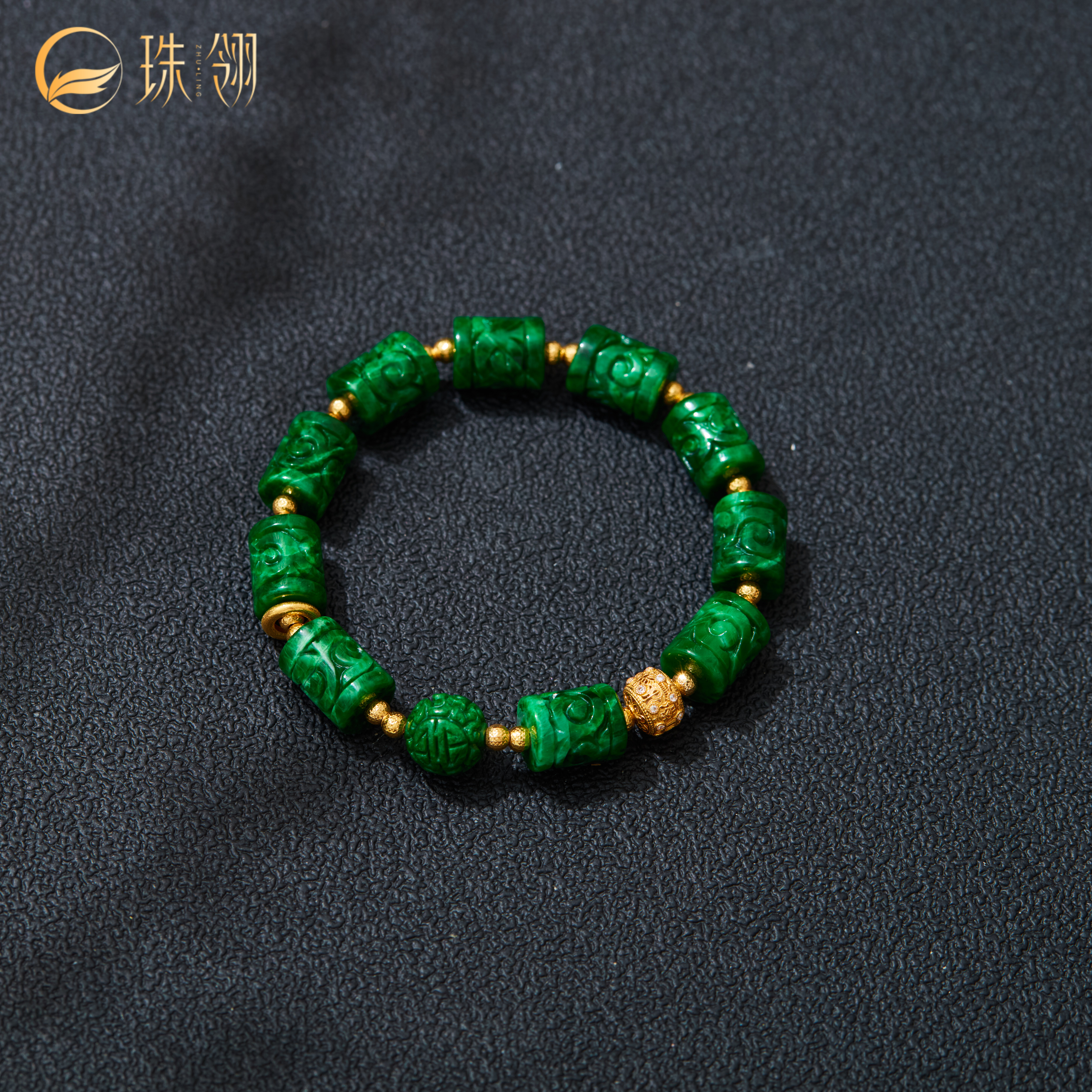 【珠翎珠宝】林深 | 18K翡翠手串多样性发一#XYGD9990171-A