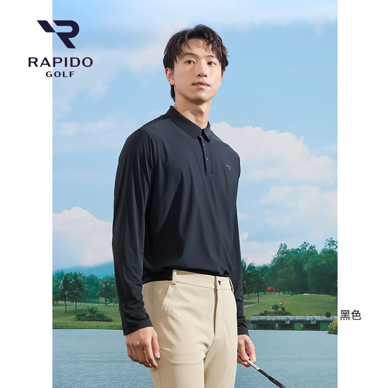 RAPIDO睿必度25春季男士GOLF运动长袖POLO衫VN5241P24雳霹道