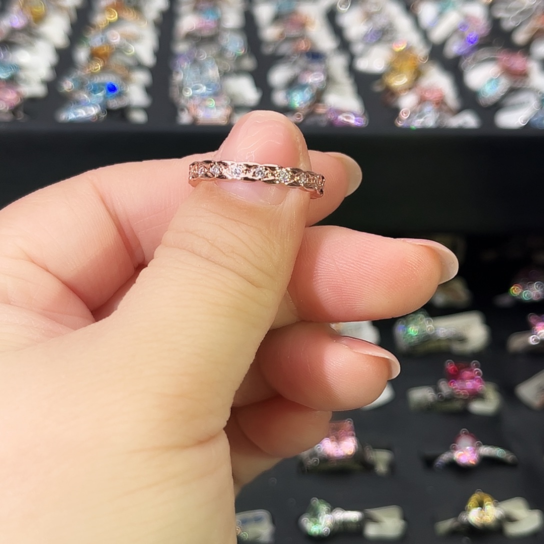 莫桑石非金属SH K枚棱形格排戒-16