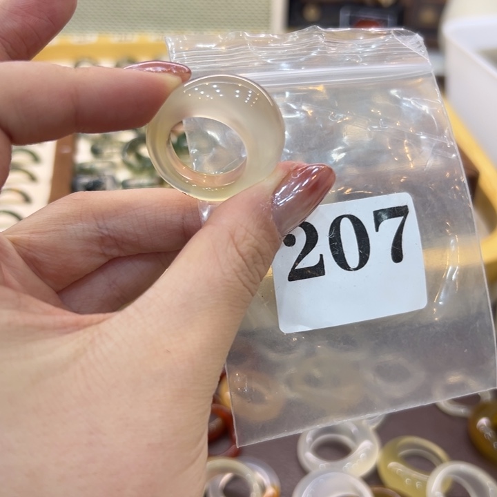 玛瑙/玉髓合金戒指207港17送一