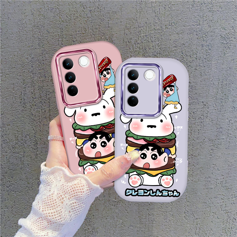 科宾斯汉堡小新适用vivoS16手机壳ins新款S16E创意S16Pro防摔软壳