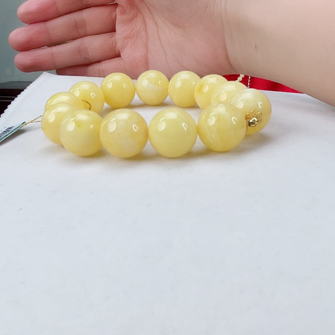 蜜蜡手链未镶嵌蜜蜡15.5