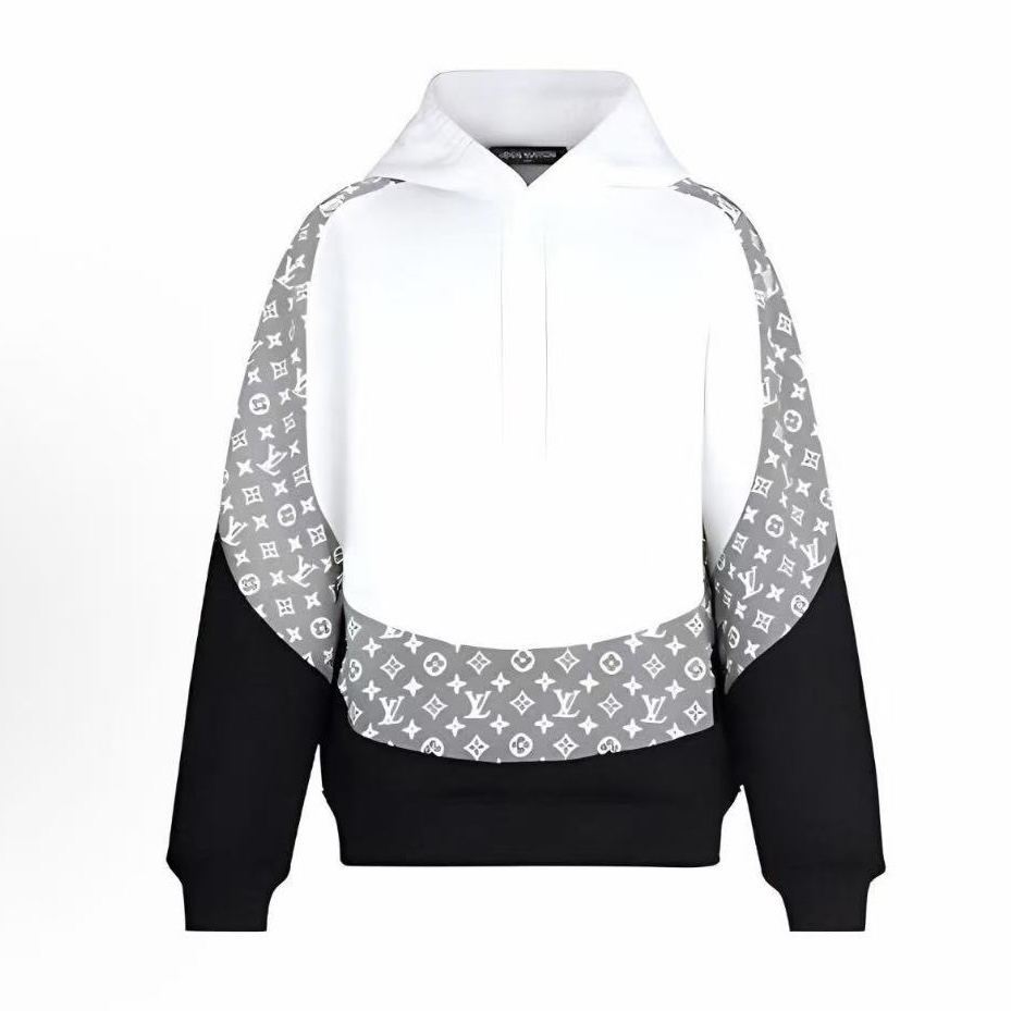 未使用 LouisVuitton/路易威登 Monogram圆周剪裁连帽L码BB10867