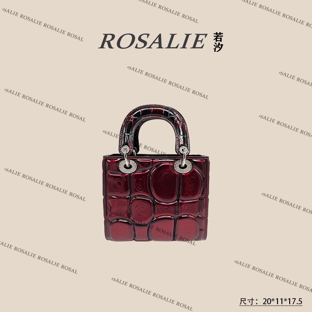 【若汐Rosalie】SKL-Y3369-红色轻奢小众时尚气质百搭女士包包