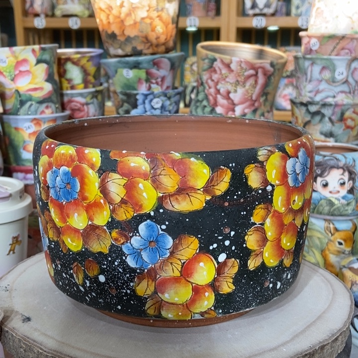 红陶景德镇艺术手绘作品