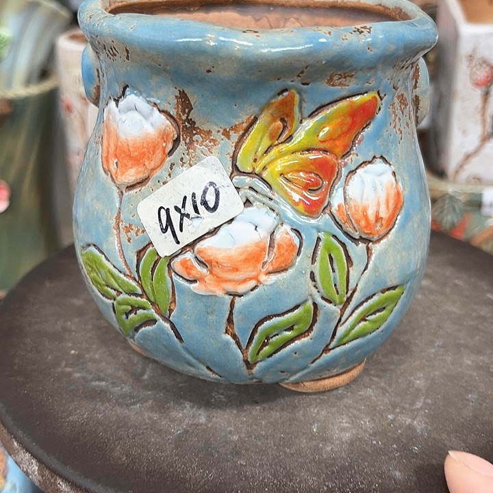 紫砂花盆粗陶材质多肉花盆