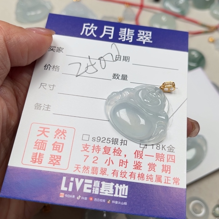 【闪购商品】翡翠颈饰未镶嵌天然