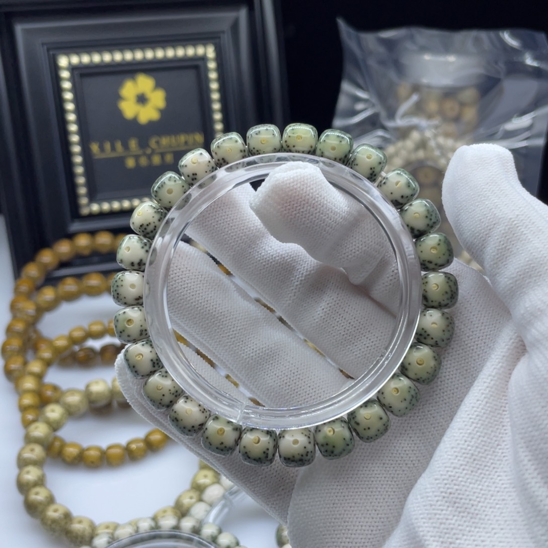 星月菩提吊坠9绿包白大眼睛       A9