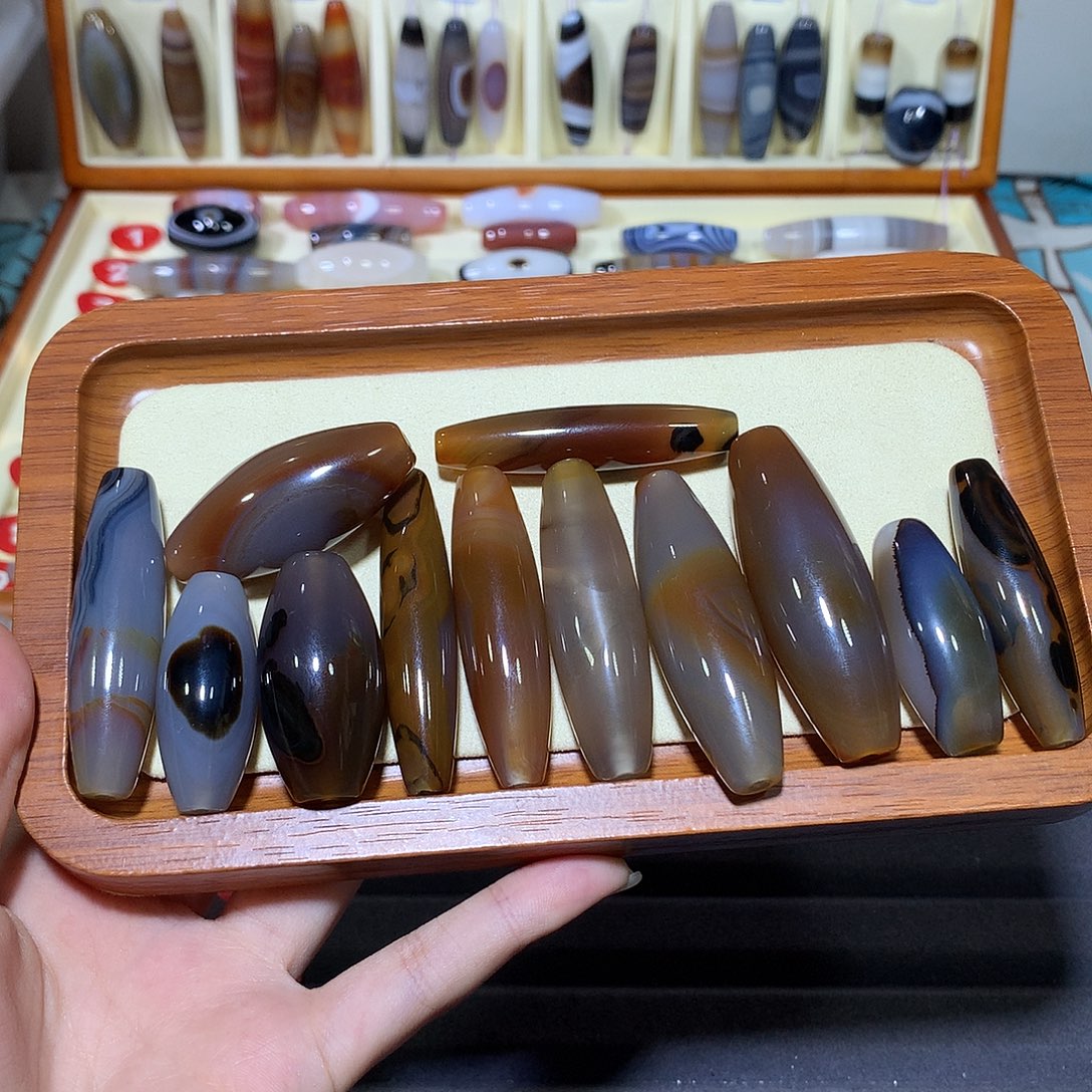 心***树玛瑙/玉髓未镶嵌颈饰