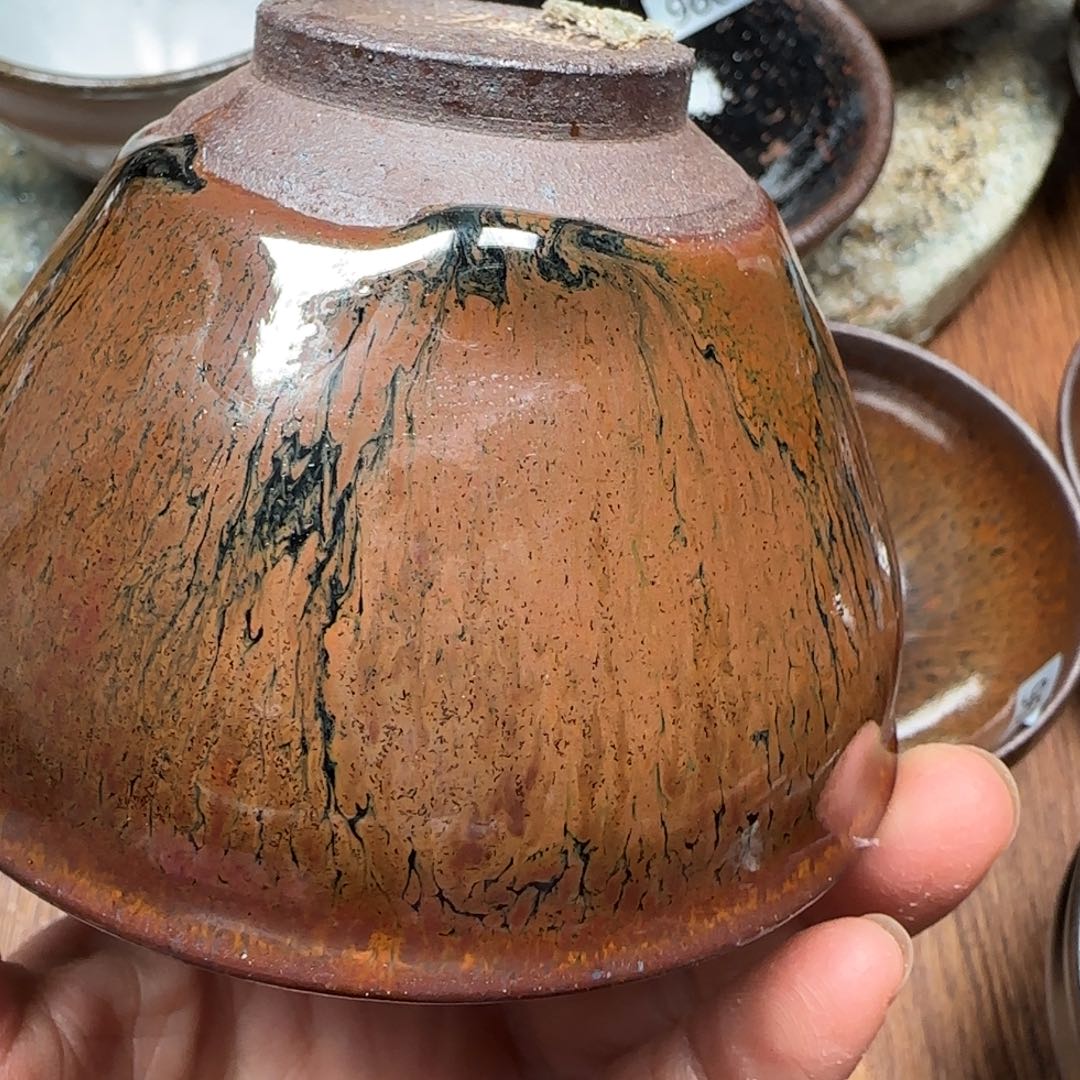 柴烧建盏茶盏茶杯226