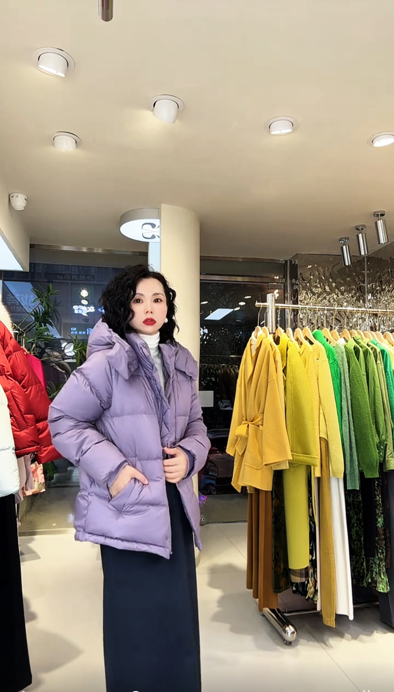 1573*高货杜邦三防90白鸭绒羽绒服190【紫 黑 白】