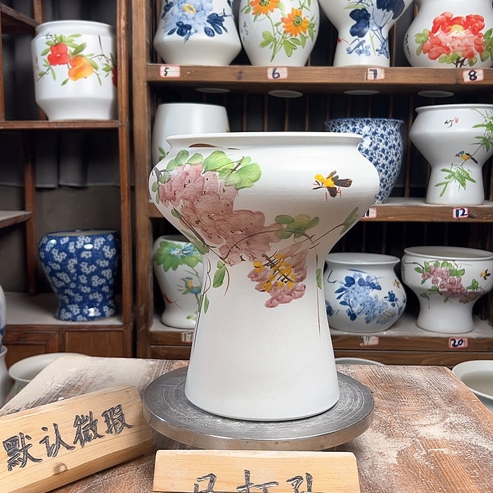 摆件蘑菇紫藤新款陶瓷陶瓷