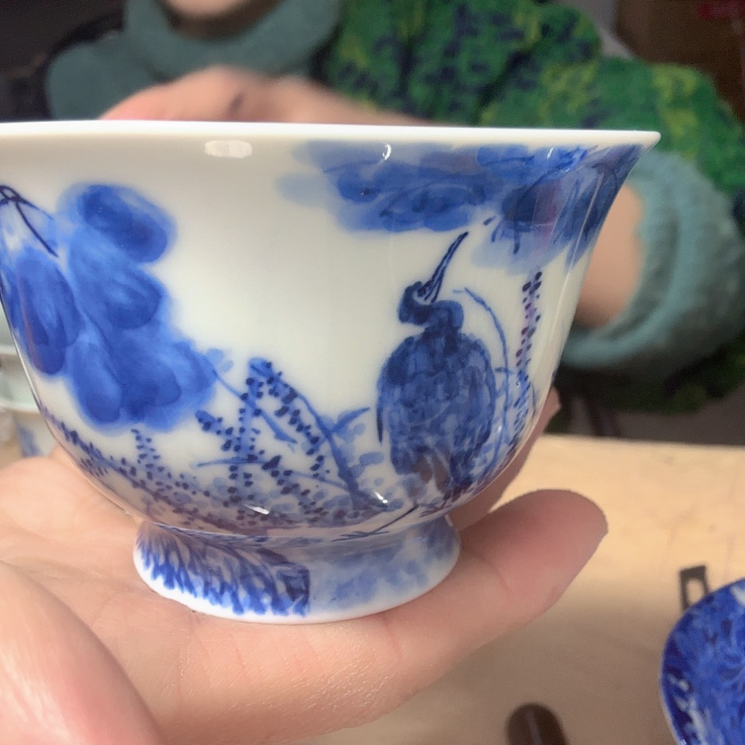 听***黑景德镇手工艺茶杯