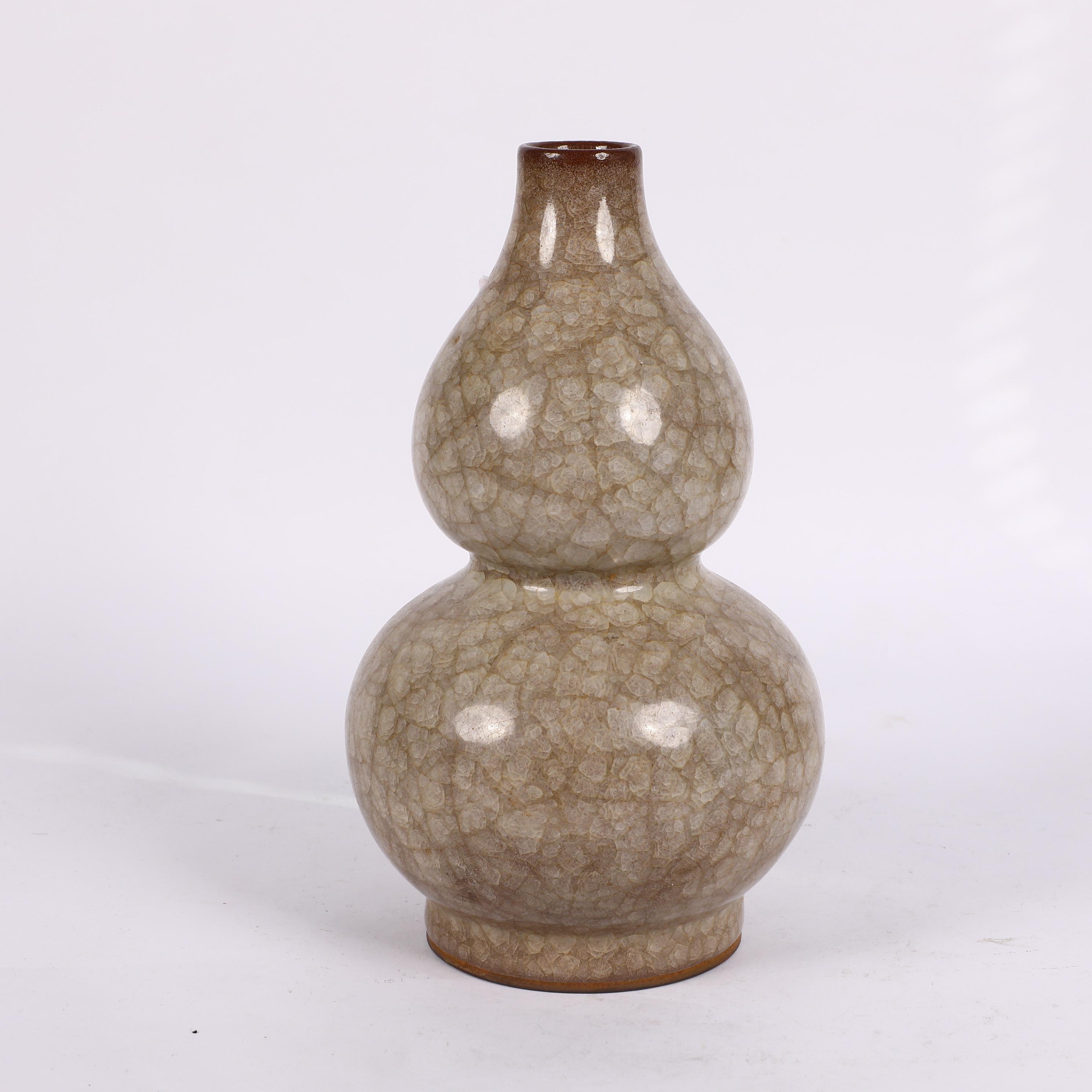 古陶瓷/冰裂纹葫芦瓶LOT1352-7-2