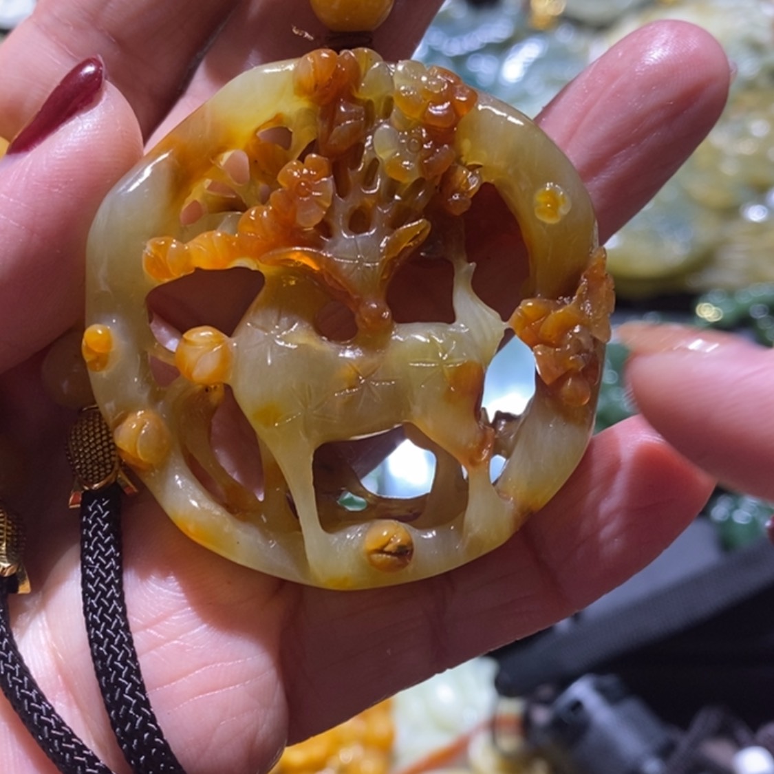 【闪购商品】岫玉毛衣链未镶嵌