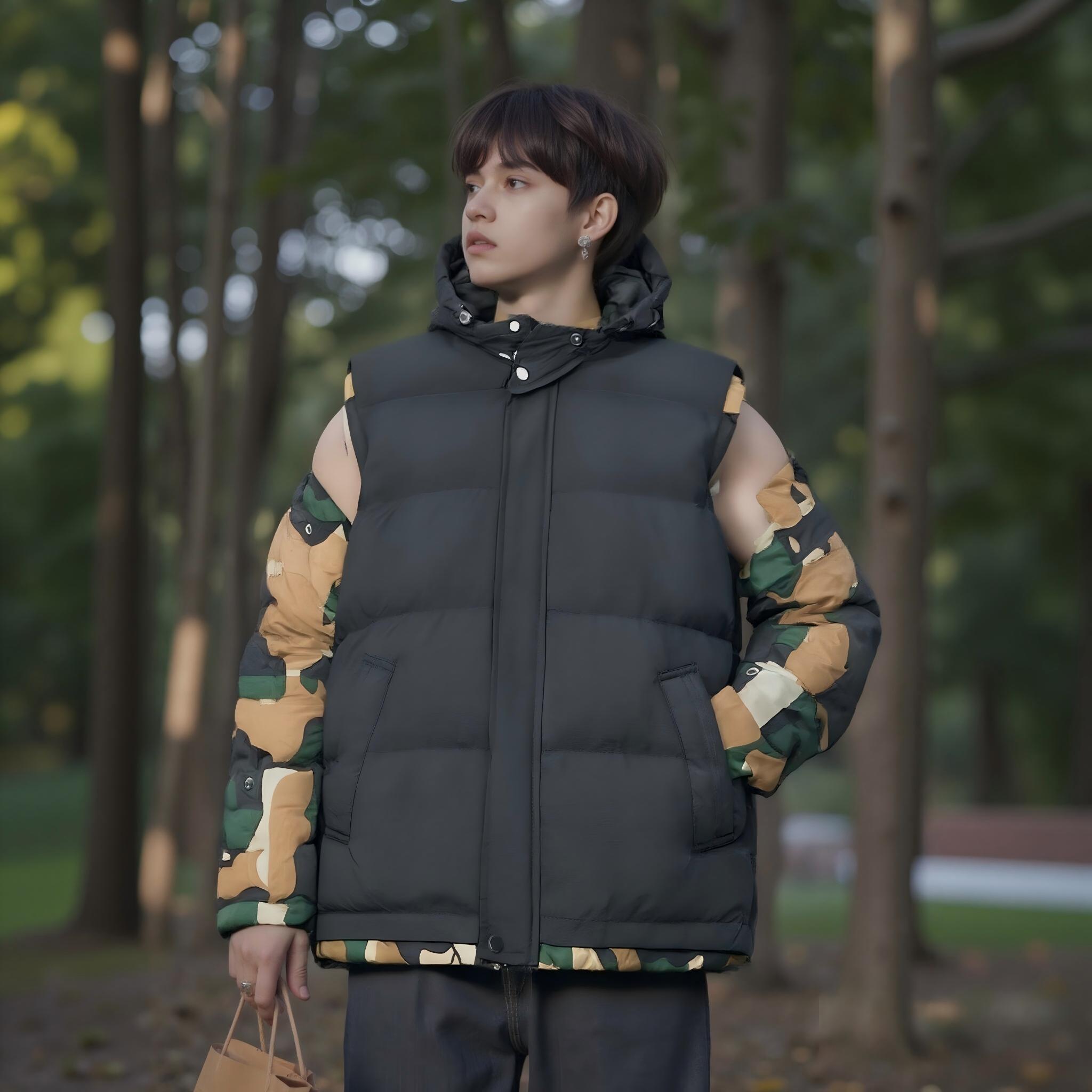 【加厚马甲】--潮牌私服男女同款宽松马甲--706