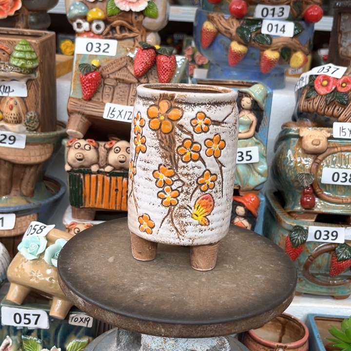 紫砂花盆粗陶材质多肉花盆