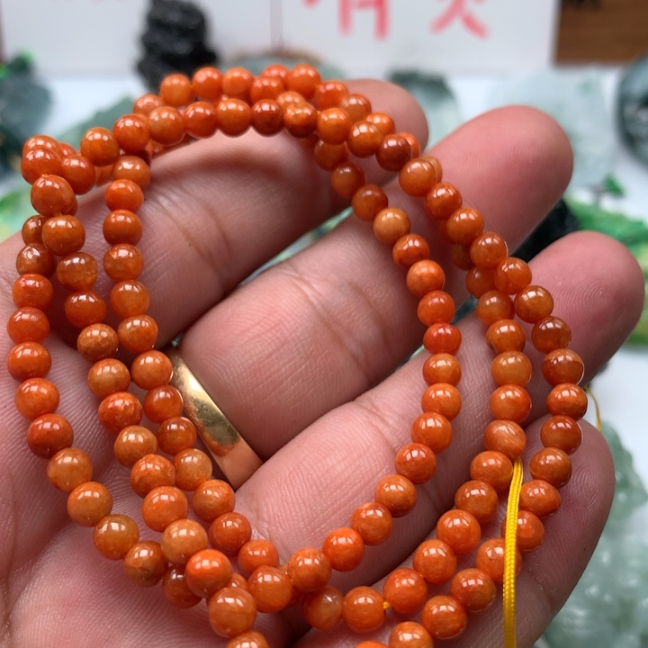 翡翠颈饰未镶嵌保真天然A货翡翠