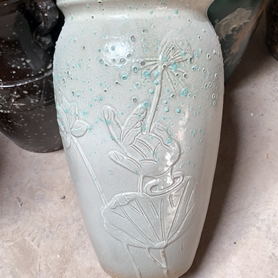 紫砂花盆口20高度38瑕疵