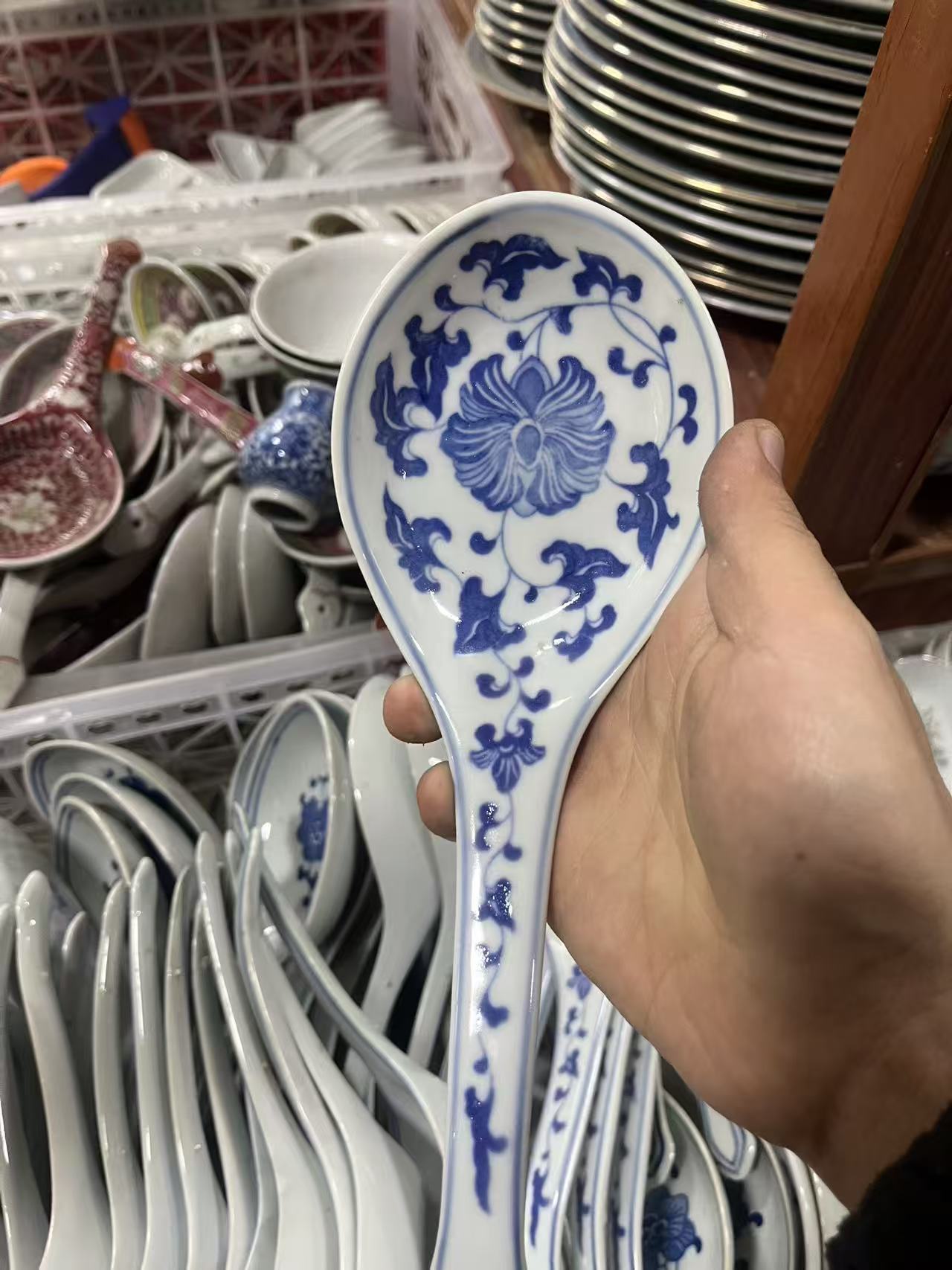 景德镇567精品老厂瓷汤勺