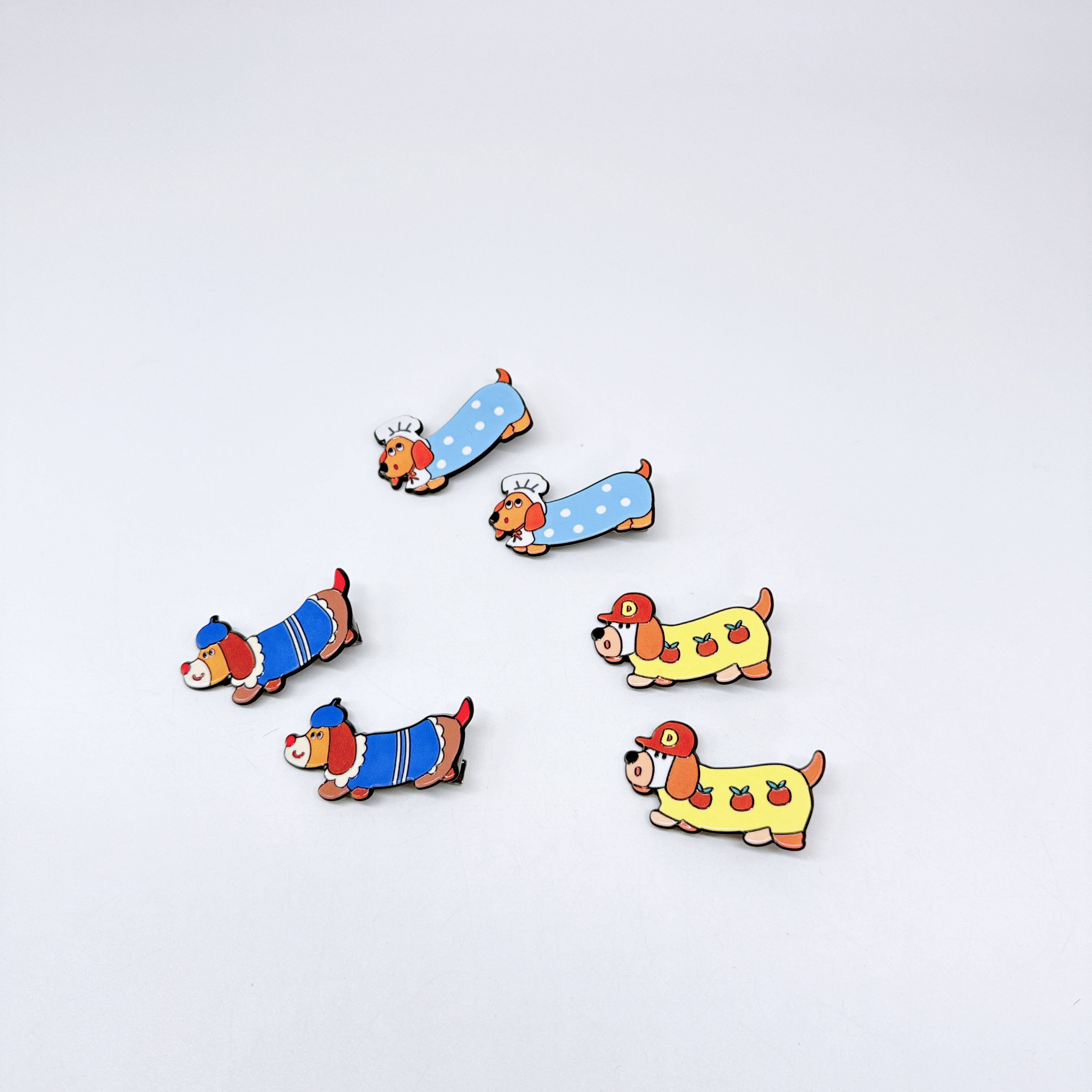 Mi33 Q版卡通腊肠狗鸭嘴夹 Y27058A4-1