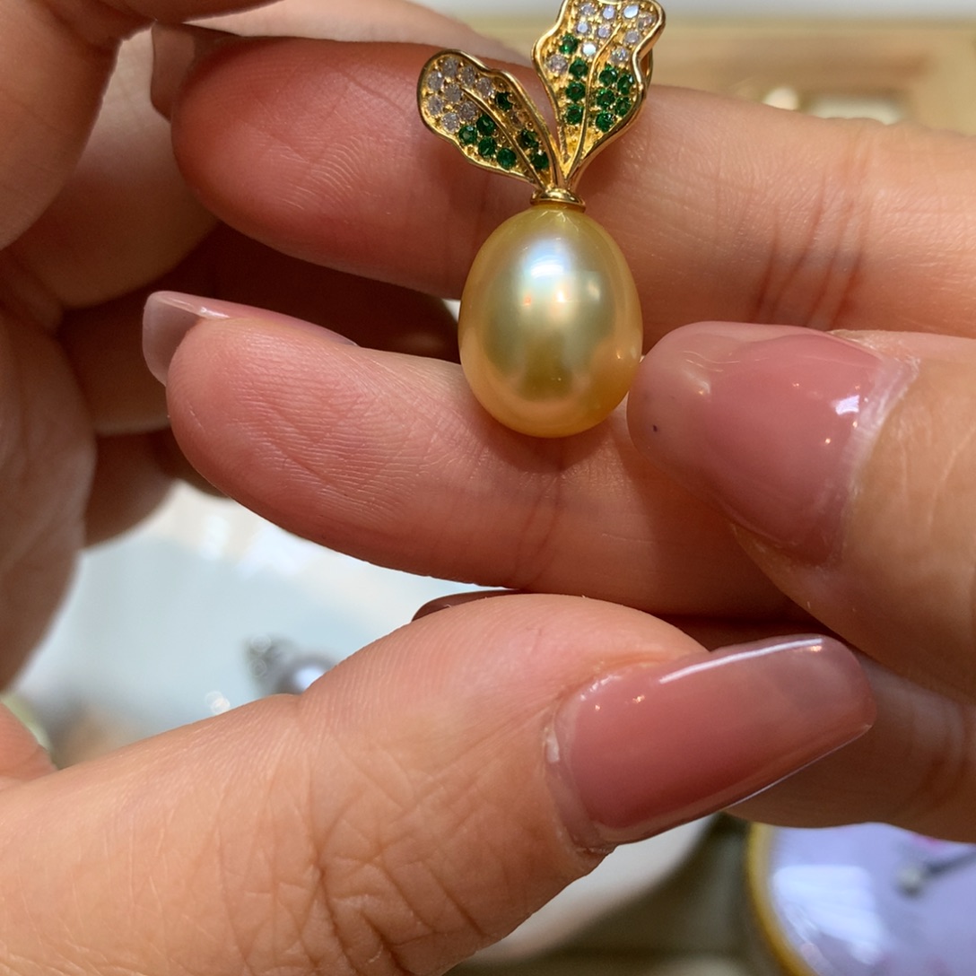 海水珍珠颈饰银S925镶嵌