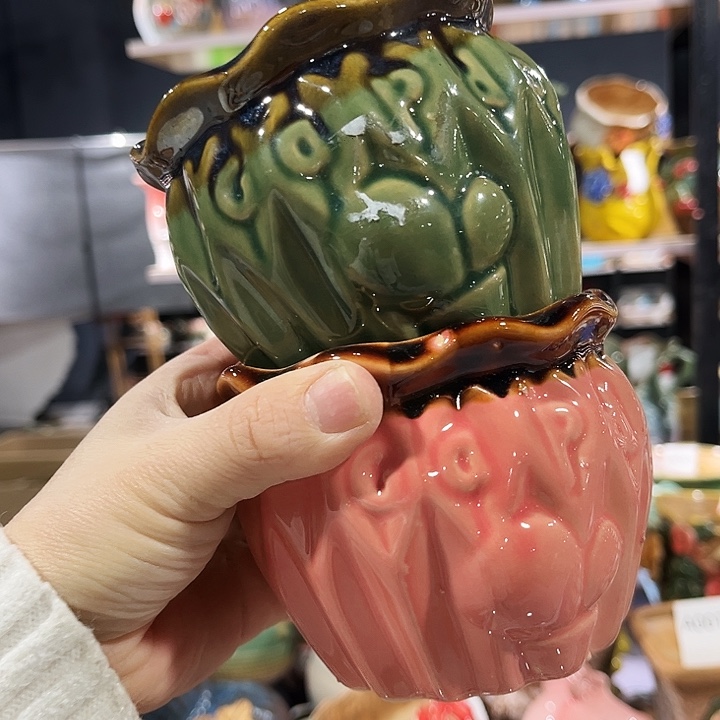 瓷片花盆多肉植物花盆