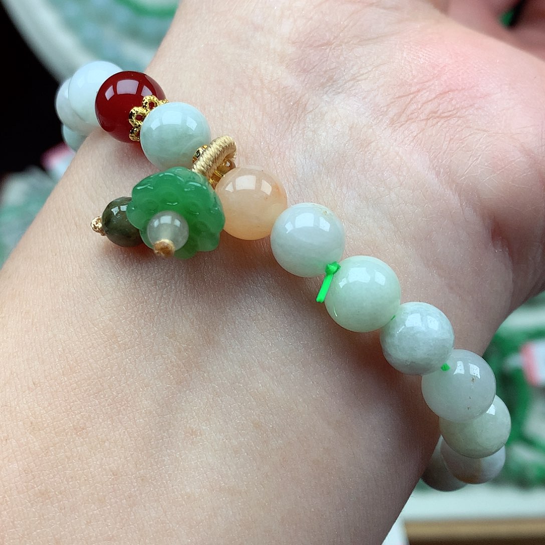 翡翠未镶嵌毛衣链翡翠