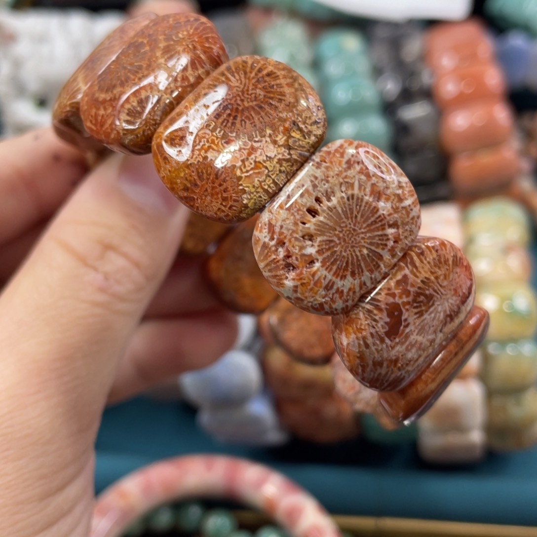 未镶嵌手镯硅化玉