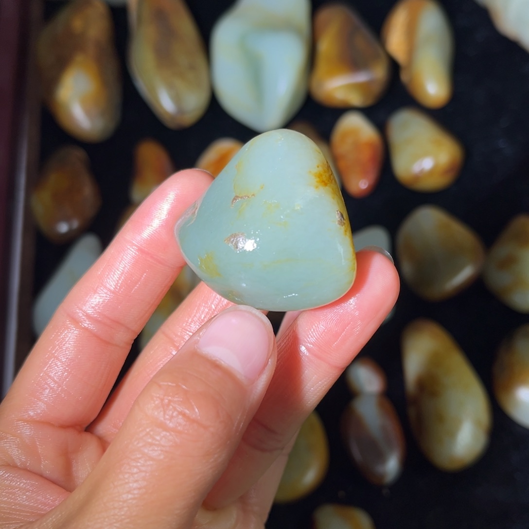 和田玉未镶嵌耳饰50g