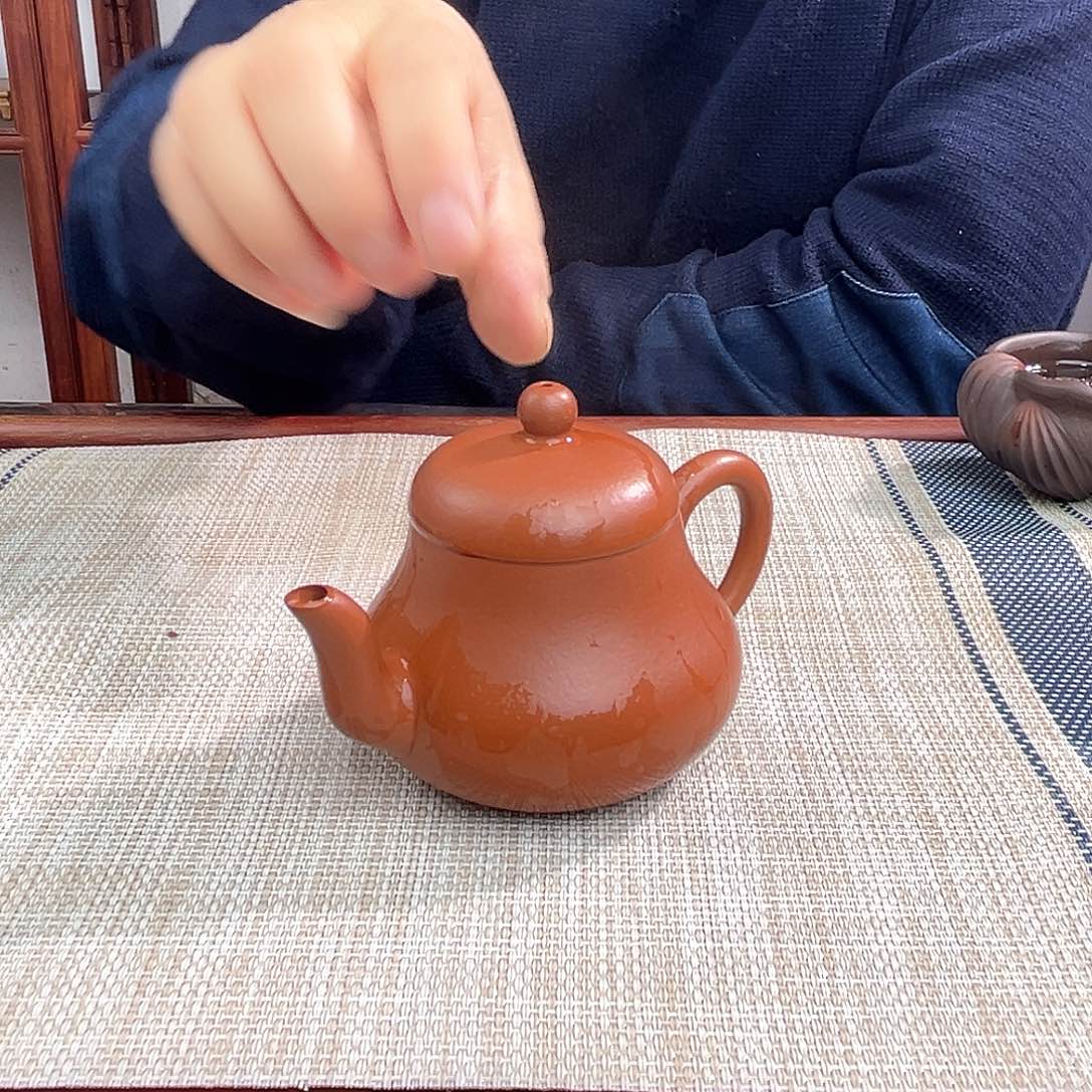 紫砂茶壶宜兴小煤窑朱泥150c
