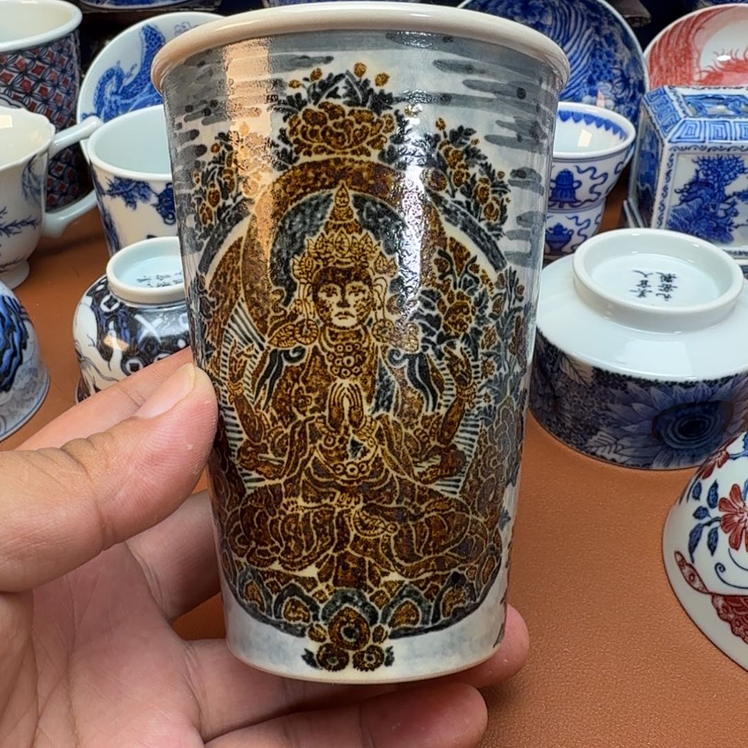 杯子景德镇全手工手绘陶瓷