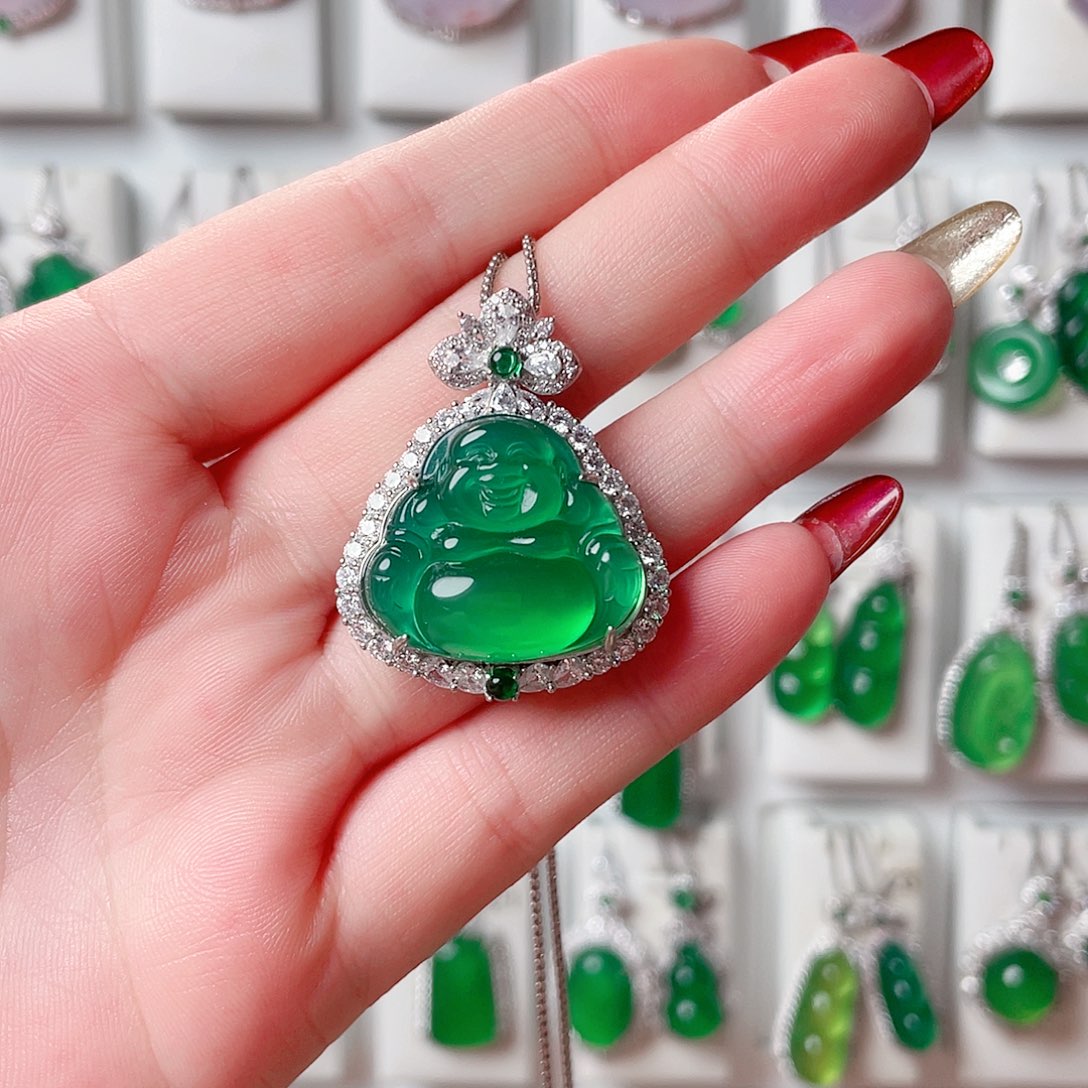 玛瑙/玉髓吊坠(赠链)银S925镶嵌