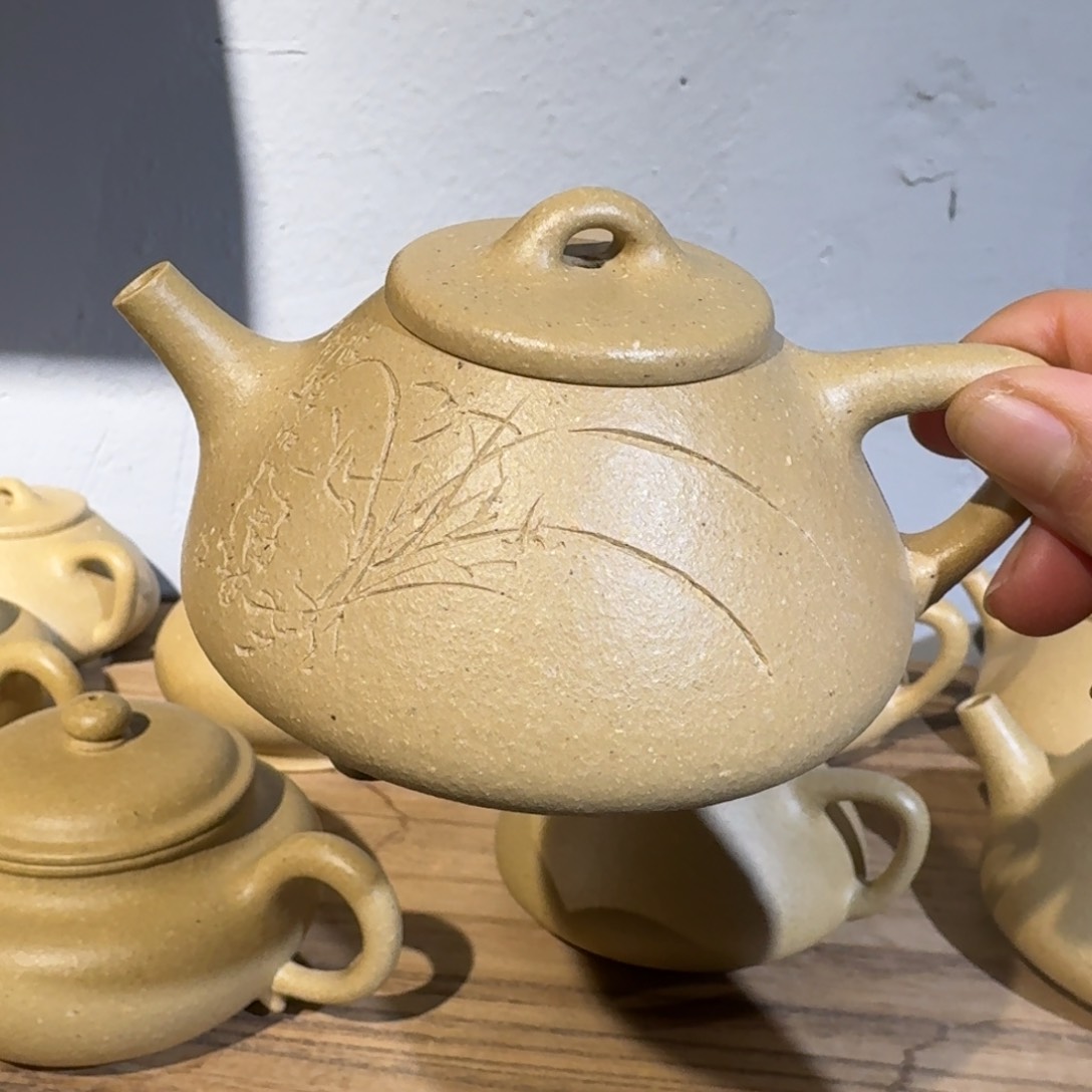 本山绿泥茶壶150毫升左右